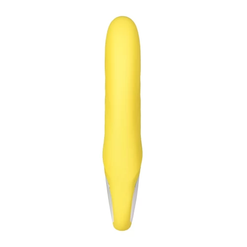 Нереалистичный вибратор Satisfyer Vibes Yummy Sunshine, силикон, желтый, 22,5 см.
