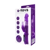 Вибратор с клиторальным стимулятором A-Toys by TOYFA, TPR, фиолетовый, 22 см