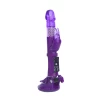 Вибратор с клиторальным стимулятором A-Toys by TOYFA, TPR, фиолетовый, 22 см