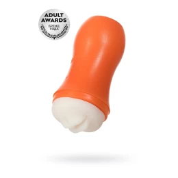 Мастурбатор A-Toys by TOYFA Nilla, рот, TPE, оранжевый, 14 см