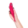Точечный вибратор с вакуумной стимуляцией Satisfyer Twirling Pro, силикон, красный 20 см