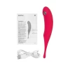 Точечный вибратор с вакуумной стимуляцией Satisfyer Twirling Pro, силикон, красный 20 см