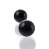 Вагинальные шарики Sexus Glass, стекло, черные, Ø 3,2 см