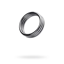 Кольцо на пенис TOYFA Metal, серебряное, Ø 4,8 см