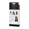 Комплект Glossy ALMIRA из материала Wetlook (пояс с пажами для чулок и трусики), черный, S