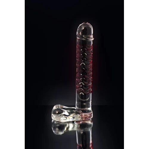 Нереалистичный фаллоимитатор Sexus Glass, стекло, прозрачный, 16 см