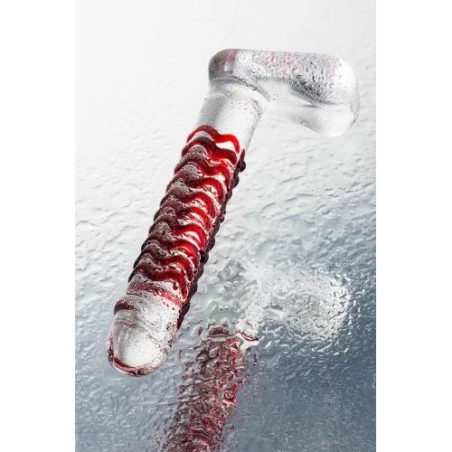 Нереалистичный фаллоимитатор Sexus Glass, стекло, прозрачный, 16 см