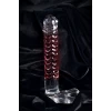 Нереалистичный фаллоимитатор Sexus Glass, стекло, прозрачный, 16 см