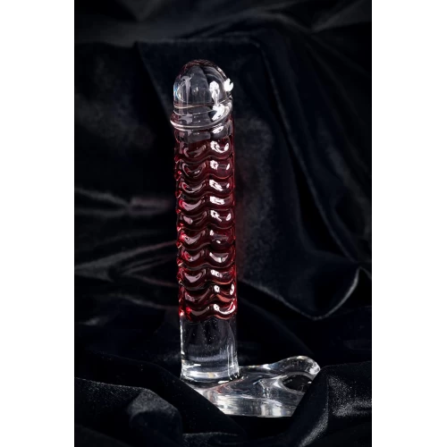 Нереалистичный фаллоимитатор Sexus Glass, стекло, прозрачный, 16 см