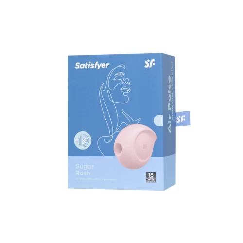 Вакуум-волновой бесконтактный стимулятор клитора Satisfyer Sugar Rush, силикон, розовый, 8,2 см