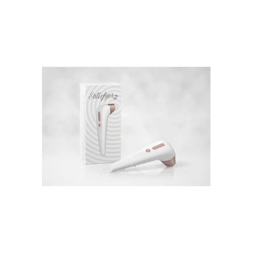 Вакуум-волновой бесконтактный стимулятор клитора Satisfyer Number Two, ABS пластик, белый, 17 см
