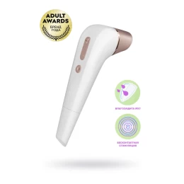 Вакуум-волновой бесконтактный стимулятор клитора Satisfyer Number Two, ABS пластик, белый, 17 см