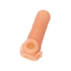 Насадка реалистичная KOKOS NUDE SLEEVE с дополнительной стимуляцией, TPE, телесная, 10 см