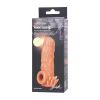 Насадка реалистичная KOKOS NUDE SLEEVE с дополнительной стимуляцией, TPE, телесная, 10 см