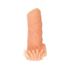 Насадка реалистичная KOKOS NUDE SLEEVE с дополнительной стимуляцией, TPE, телесная, 10 см