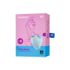 Вакуум-волновой стимулятор клитора с вибрацией Satisfyer Cutie Heart, силикон, голубой, 7,7 см