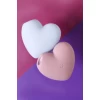 Вакуум-волновой стимулятор клитора с вибрацией Satisfyer Cutie Heart, силикон, голубой, 7,7 см