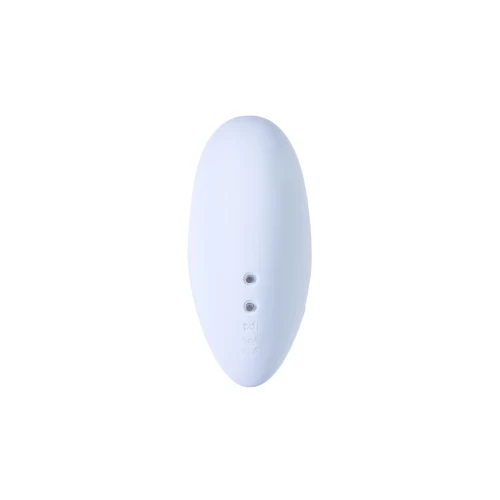 Вакуум-волновой стимулятор клитора с вибрацией Satisfyer Cutie Heart, силикон, голубой, 7,7 см