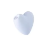 Вакуум-волновой стимулятор клитора с вибрацией Satisfyer Cutie Heart, силикон, голубой, 7,7 см