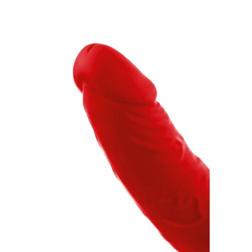 Насадка на пенис для двойного проникновения Black&Red by TOYFA , силикон, красный, 16,5 см