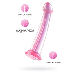 Нереалистичный фаллоимитатор Jelly Dildo XL Toyfa Basic, TPE, Розовый, 22 см