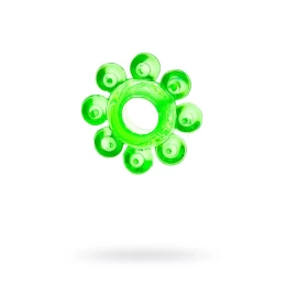 Эрекционное кольцо на пенис TOYFA Basic, TPE, зеленый
