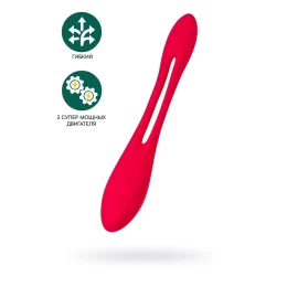 Гибкий вибратор с фиксацией формы Satisfyer Elastic Joy, красный, 20 см
