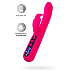 Вибратор для точки G с клиторальной стимуляцией eroTEQ by TOYFA Rablock, силикон, розовый, 23,5 см