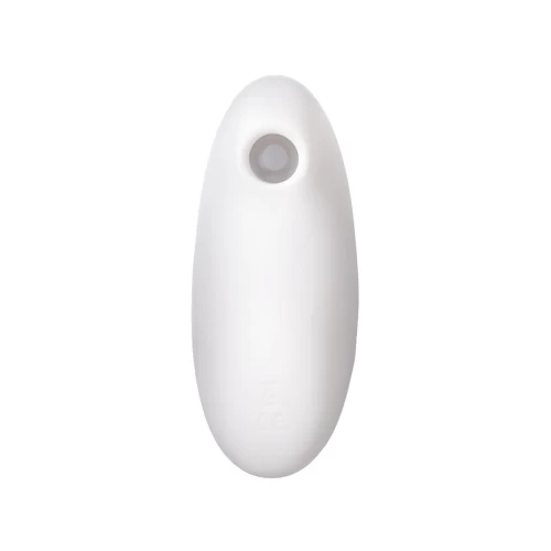 Вакуум-волновой стимулятор клитора с вибрацией Satisfyer Vulva Lover 2, силикон, белый, 11,9 см