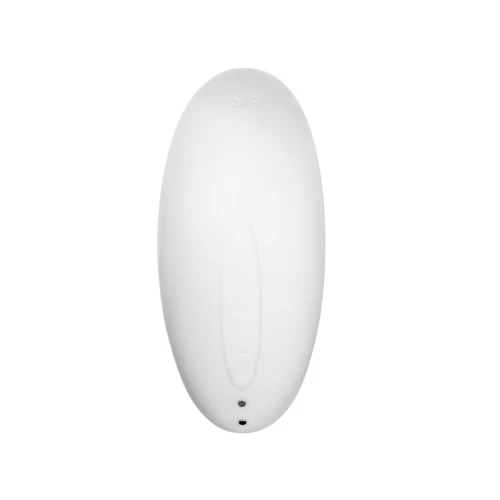 Вакуум-волновой стимулятор клитора с вибрацией Satisfyer Vulva Lover 2, силикон, белый, 11,9 см