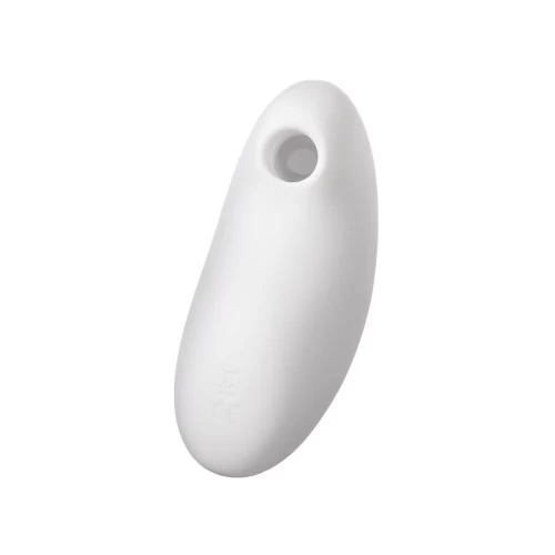 Вакуум-волновой стимулятор клитора с вибрацией Satisfyer Vulva Lover 2, силикон, белый, 11,9 см