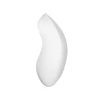 Вакуум-волновой стимулятор клитора с вибрацией Satisfyer Vulva Lover 2, силикон, белый, 11,9 см