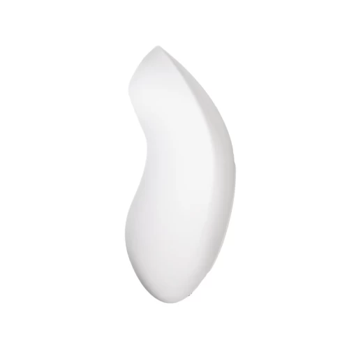 Вакуум-волновой стимулятор клитора с вибрацией Satisfyer Vulva Lover 2, силикон, белый, 11,9 см